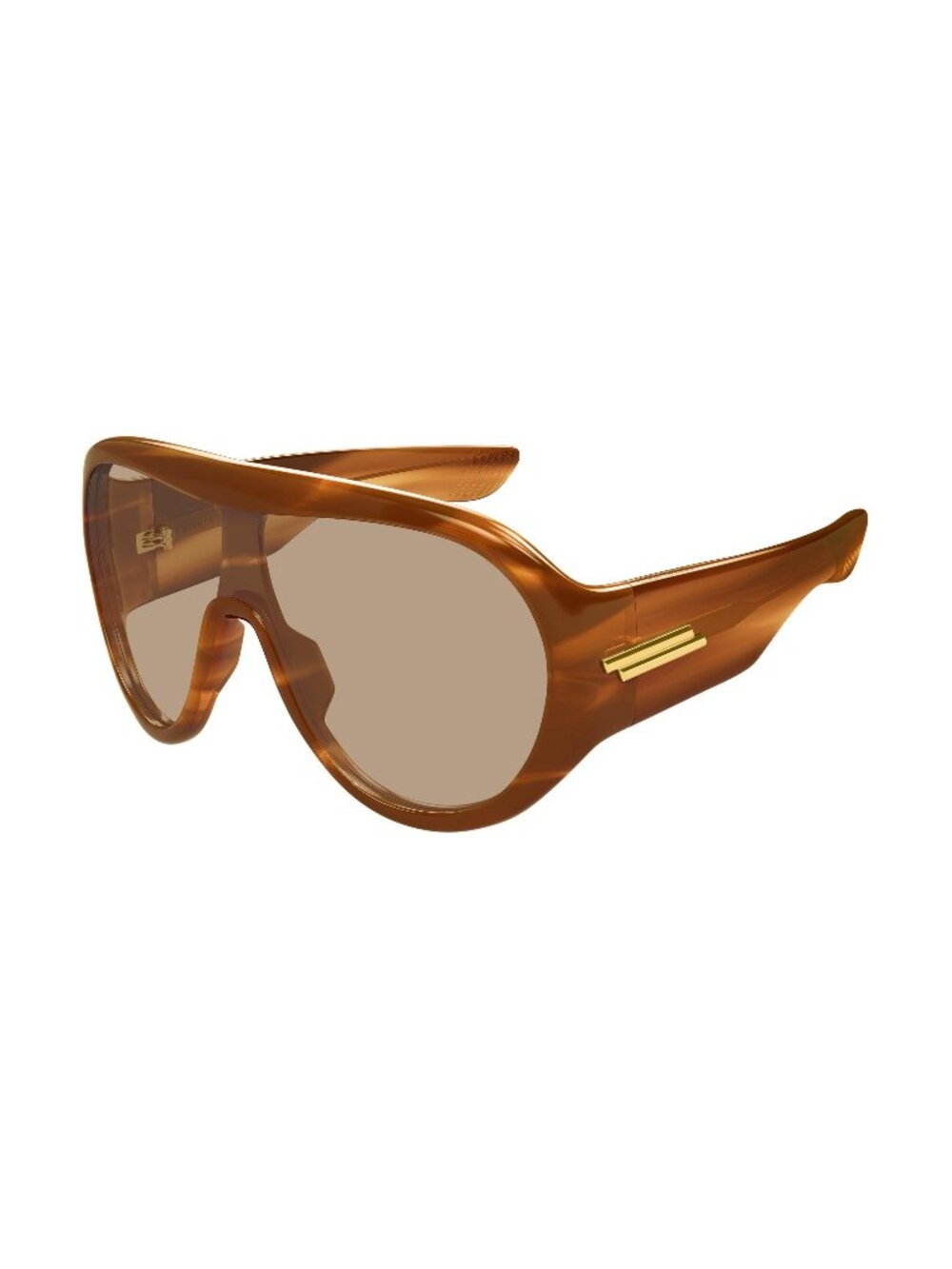 New Bottega Veneta Unisex Sunglasses Havana Brown Lens Acetate Frame BV1345S 007